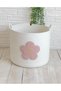 Children's Toy Basket, Organizer Dirty Basket, Punch Embroidered Organizer Basket (24X24 cm) - 3