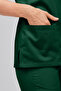 Khaki Green Premium Scrubs Set - Nurse Doctor Uniform High-Quality Fabric - 6