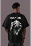 Design Focus Bodybuilding Fitness Back Printed Unisex Oversized Athlete T-Shirt