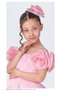 Rose Detail Princess Girls' Dress – Tutu Puffy Dress + Hair Clip (4-12 Years) | 31594 - 2