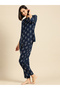 Women Graphic Rayon Top and Pyjama Set - 2