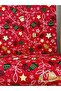 Red Floral Patterned Water and Stain Repellent Panama Linen Small-Scale Premier Duck Fabric Cloth 100X180 - 3