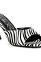 Women Slip On Spool Heels in Black - 4