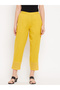 Women Yellow Regular Fit Trousers - 6