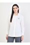 White Tennis Club Long Sleeve Oversized Shirt - 5
