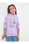 Girls Lilac Snoopy Print Hoodie
