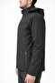 3-Pocket Waterproof Black Coat – Zippered, Wind-Resistant Casual Coat - 2