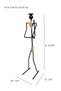 Decorative Toilet Paper Hanger Minimalist Toilet Roll Holder with Human Figure Bathroom Organizer with Refill - 7