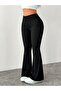Women's Black Flared t Shaping / Sculpting Pants Leggings