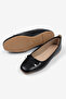Women's Black Snakeskin Look Bow Detailed Casual Ballerinas - 5
