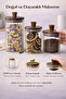 Set of 3 Glass Jars with Wooden Lid 420 ml + 330 ml + 250 ml |   Spice Coffee Storage Jar - 6