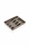 6 Compartment Drawer Cutlery Organizer, Plastic Cutlery Organizer, Kitchen Organizer - 2