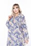 Women's Long Sleeve Plus Size Woven Summer Long Sleeve Dress - 7