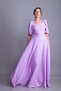 Lilac Balloon Sleeve Square Neck Maxi Dress - 4
