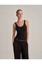 Thick Strap Tank Top Black - 3