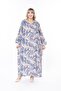 Women's Long Sleeve Plus Size Woven Summer Long Sleeve Dress - 2