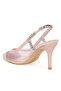 Women Stiletto Heel Slingback Sandals in Pink - 3