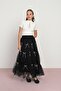 Girl's Tulle Bow Long Skirt