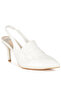 Women Slingback Loafer Sandals in White