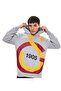 Gray Sweatshirt with Big Logo and Flag Gift - 4