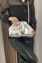 Women's Silver Handbag - Long Strap - Trend Model - Fibag - 2