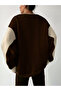 Relaxed Fit Slogan Printed Raster Oversize Sweatshirt - 3