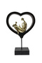 Modern Art Lady with Bird – 2-Piece Polyresin Figurine Set | Elegant Home & Office Décor - 6