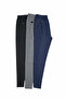 Cotton Thermal Underwear Bottom Leggings – Fleece Lined, Stretchy (Black/Grey/Navy Blue)