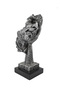 3 Pcs Thinker Statue, Silvery Abstract Art Figurine, Modern Home Resin - 2