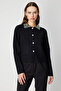 سترة بياقة مرصعة بالأحجار مع جيوب - 2
