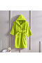 Kids Hooded Bathrobe | Monogrammed Letter 'E' | Soft Cotton Comfort - 3