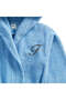Kids Hooded Bathrobe | Monogrammed Letter 'F' | Soft Cotton Comfort - 2