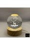 كرة زجاجية مضيئة ثلاثية الأبعاد - ضوء ليلي LED - 4
