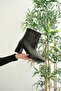 Zippered Blunt Toe Patent Leather Black Women's Boots (Non-Slip Sole 9 cm) - 6