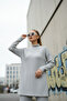Women's Loose Fit Half Turtleneck Tunic and Bottom Top Set with Elastic Waist Pants - 3