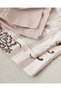 Beige 4 Piece Printed Quilt Set (Double Size) - 4