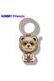 Magsafe Compatible |   Magnetic Cool Cute 2.0 Keychain with Embroidered Teddy Bear and Zipper, Gray - 3