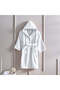 Kids Hooded Bathrobe | Monogrammed Letter 'P' | Soft Cotton Comfort - 3