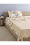 Beige 3 Piece Printed Quilt Set (Single Size)