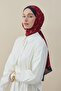 Clamp Pattern Silk Voile Shawl Red - 3