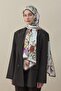 Flora Luxe Voile Silk Shawl Brown - 2