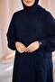 Ankanoor Medina Silk Shawl Gifted Buttoned Ferace 145 cm Anka255117 - 5