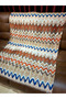 Wave Pattern Wool Cotton Shawl - 2