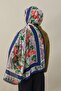 Roselle Voile Silk Shawl Navy Blue - 6