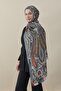 Etro Pattern Silk Voile Shawl Anthracite - 2