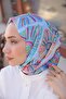 Helia Cotton Shawl Blue - 3