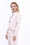 Buttoned Mini Jacket-Beige - 1010100 - 3