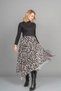 Women's Winter Black-Stone Asymmetrical Tulle Elegance Skirt 6849 - 4