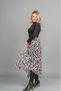Women's Winter Black-Stone Asymmetrical Tulle Elegance Skirt 6849 - 6