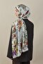 Flora Luxe Voile Silk Shawl Brown - 5
